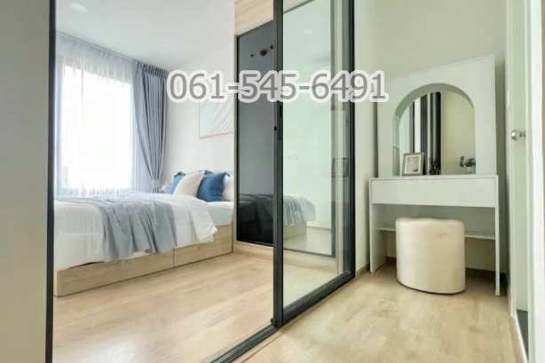 For RentCondoKasetsart, Ratchayothin : Condo for rent, Chewathai-Kaset Nawamin, beautiful room, new, comfortable, near BTS Kasetsart University