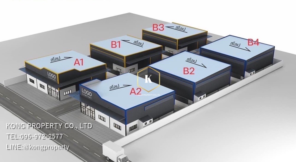 For RentWarehouseChokchai 4, Ladprao 71, Ladprao 48, : Warehouse for rent, Chokchai 4, Lat Phrao, Bangkok, area 264 sq m.