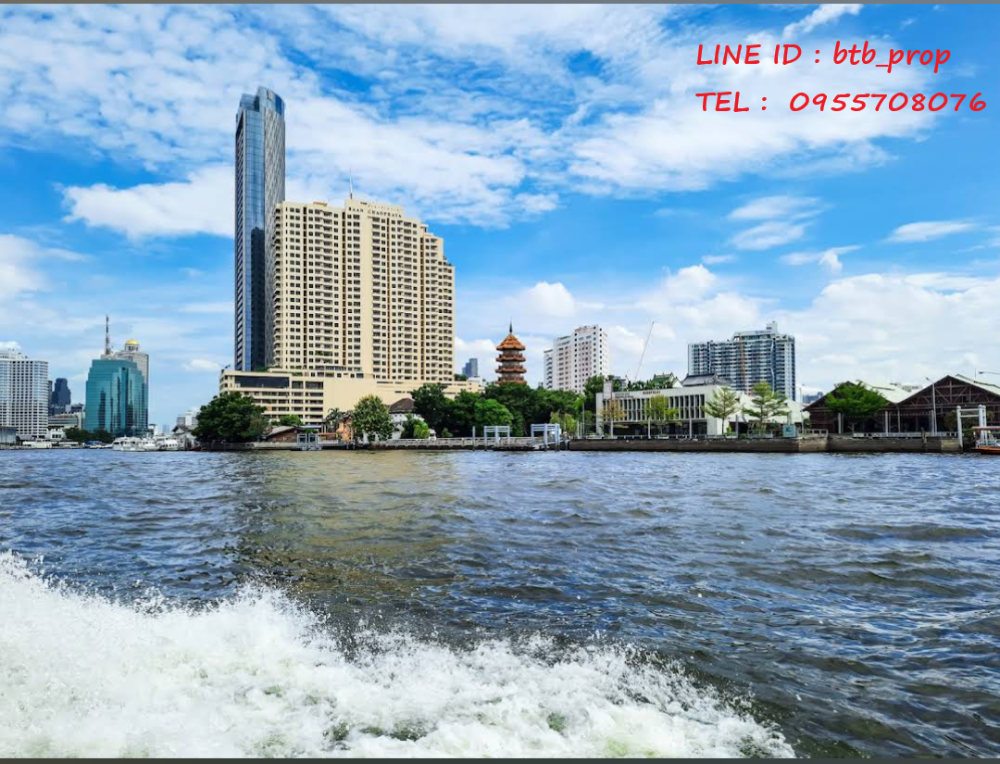 For RentCondoWongwianyai, Charoennakor : For RENT, 22000THB riverside condo Baan Chao Phraya, 2 bedrooms, 1 bathroom, 9th floor