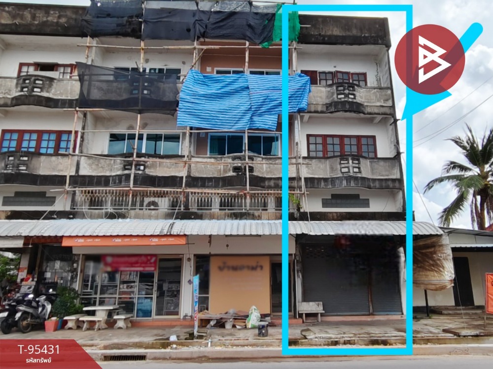 For SaleShop HouseChanthaburi : Commercial building for sale, 3 floors, area 14.3 square wah, Bang Khacha, Chanthaburi