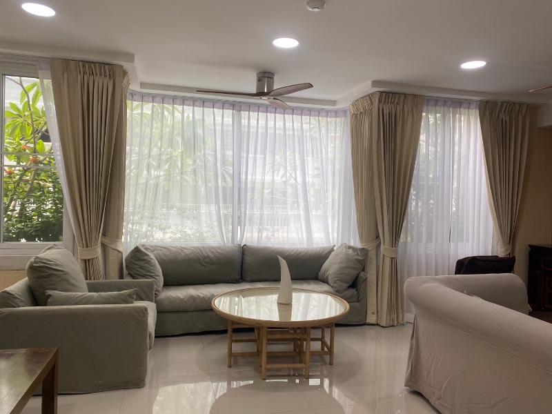 For RentCondoWitthayu, Chidlom, Langsuan, Ploenchit : Condo For Rent Langsuan Ville 2 Bedroom 2 Bathroom 205 sqm