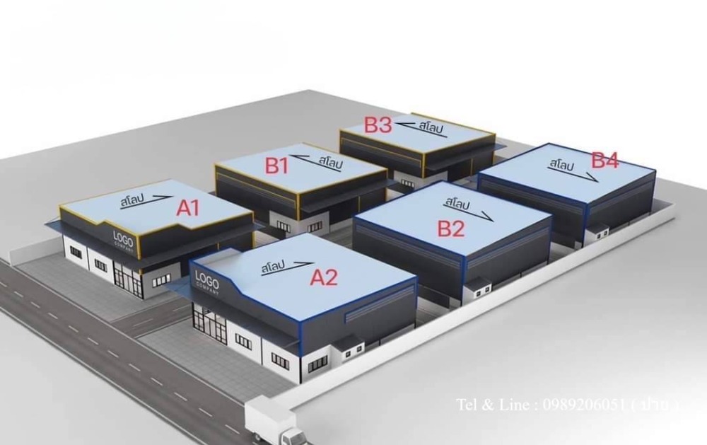 For RentWarehouseChokchai 4, Ladprao 71, Ladprao 48, : Warehouse/office for rent, Chokchai 4, Nakniwat, Lat Phrao, Bangkok, area 264 sq m.