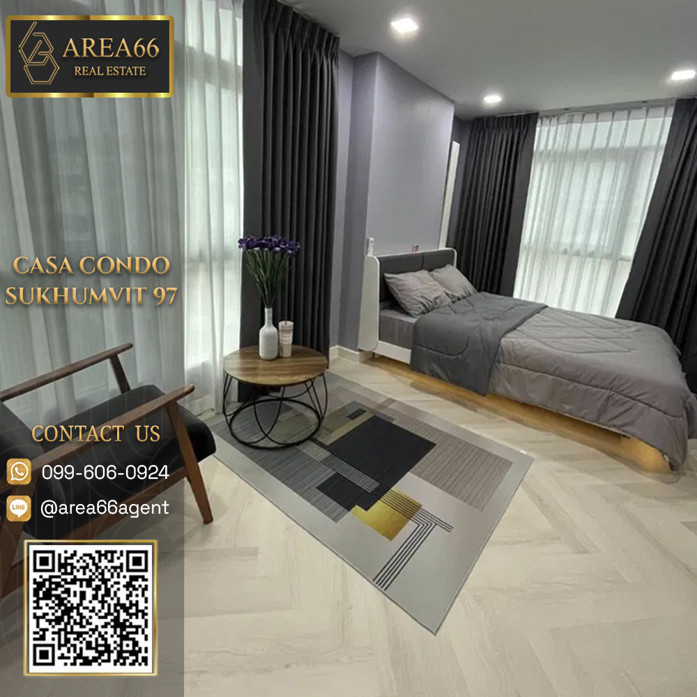 For SaleCondoOnnut, Udomsuk : 🔥 For sale!! Condo Casa Condo Sukhumvit 97