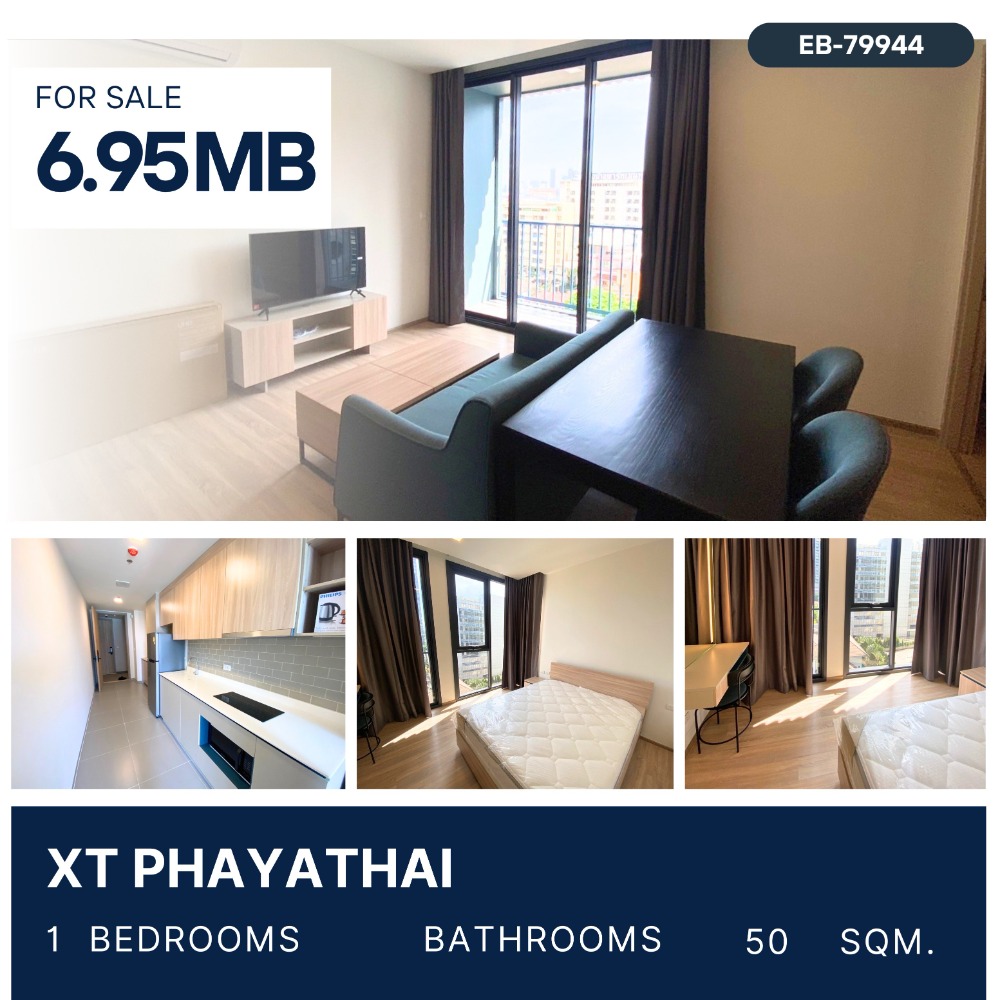 For SaleCondoRatchathewi,Phayathai : XT Phayathai 1 Bed 50 sqm for sale 6.95 MB 064-274-8883