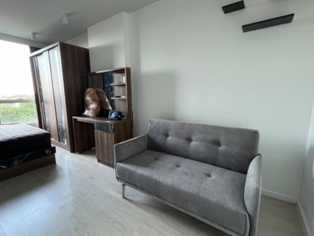 For RentCondoKaset Nawamin,Ladplakao : Condo for rent, U Kaset-Nawamin, Building A, 4th floor, studio type, size 26.5 sq m., fully furnished, ready to move in, balcony facing northeast.