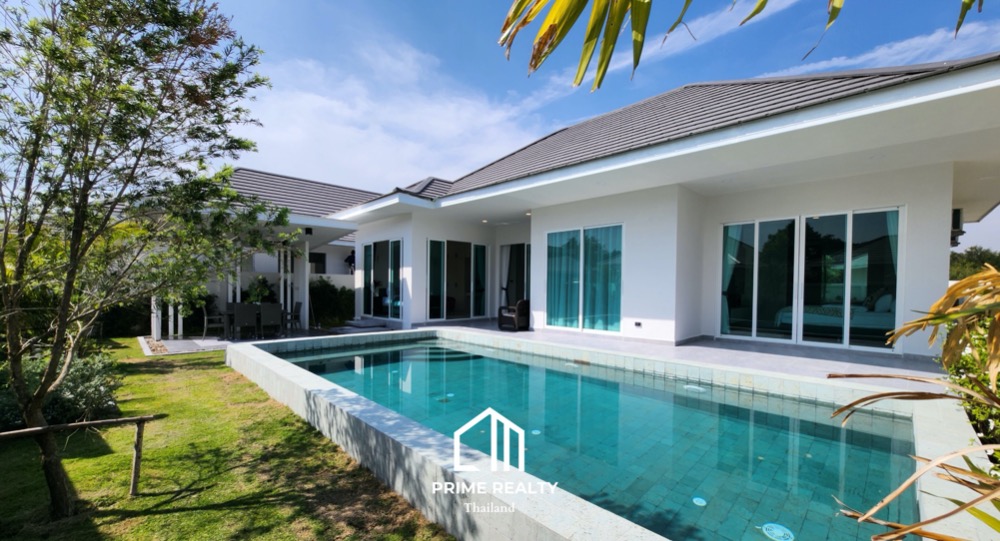 For SaleHouseHuahin, Prachuap Khiri Khan, Pran Buri : New 2-Bedroom, 2-Bathroom House with 195 Sq.m. of Living Space – For Sale at 6.8 Million THB