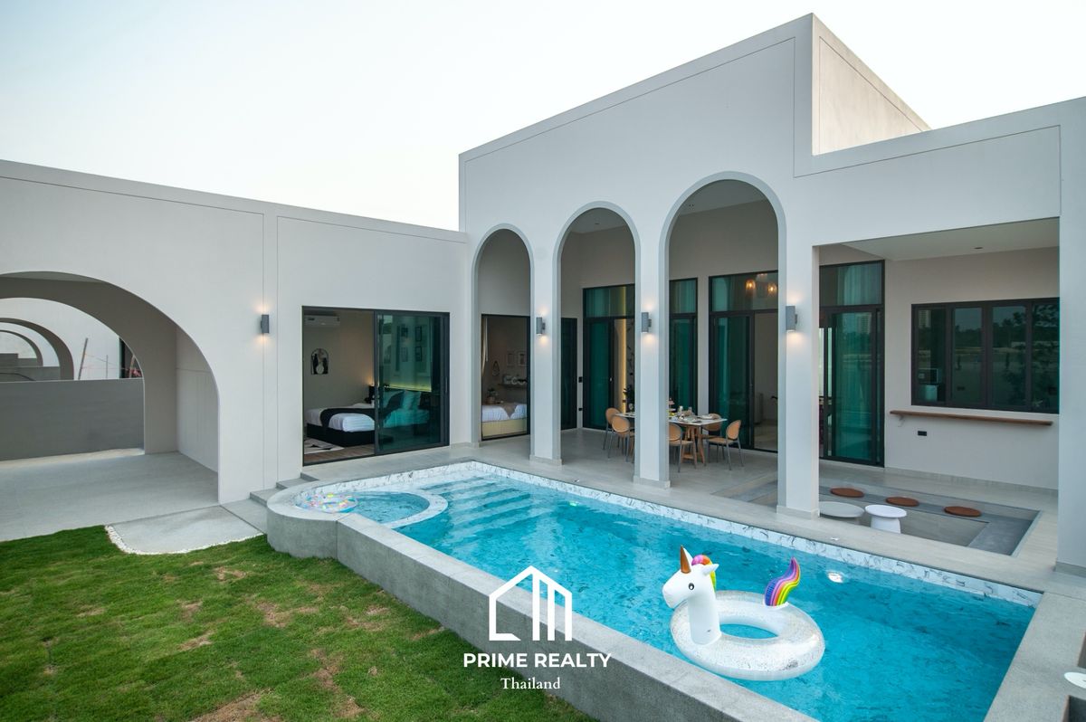 For SaleHouseHuahin, Prachuap Khiri Khan, Pran Buri : New 2-Bedroom, 2-Bathroom House with 195 Sq.m. of Living Space – For Sale at 6.8 Million THB