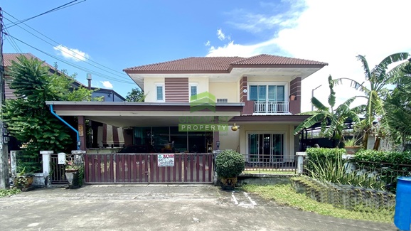 For SaleHousePathum Thani,Rangsit, Thammasat : Baan Poomsiri Rangsit Klong 4, urgent sale, 2-storey detached house, area 75.30 sq m, good location, edge plot, negotiable price