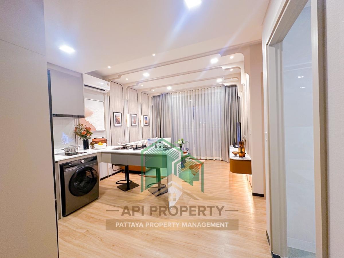 ขายดาวน์คอนโดพัทยา บางแสน ชลบุรี สัตหีบ : Aquarous Jomtien Pattaya 1 Bedroom Deluxe Foreigner name 45 sqm