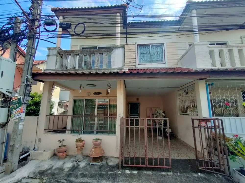 For SaleTownhouseRathburana, Suksawat : Corner townhouse for sale, Wisesuk Nakhon Project, Pracha Uthit 79, area 24 square wah