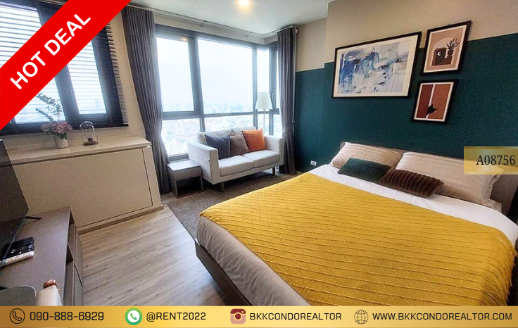 For RentCondoRatchadapisek, Huaikwang, Suttisan : Hot Deal 💖For rent📌XT Huai Khwang (Line ID: @rent2022) near BTS Saphan Taksin, fully furnished, ready to move in