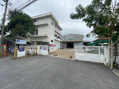 For RentFactorySamut Prakan,Samrong : RH552 for rent and sale, purple area factory, 5 rai, 3 ngan, 25 sq m, with Factory Certificate 4, with office building, Bangna Km.23