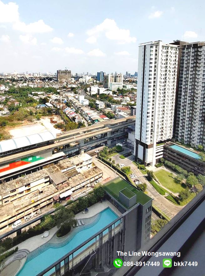 For SaleCondoBang Sue, Wong Sawang, Tao Pun : ✅✅Selling condo The Line Wong Sawang, Wong Sawang BTS station, special price, ready to move in