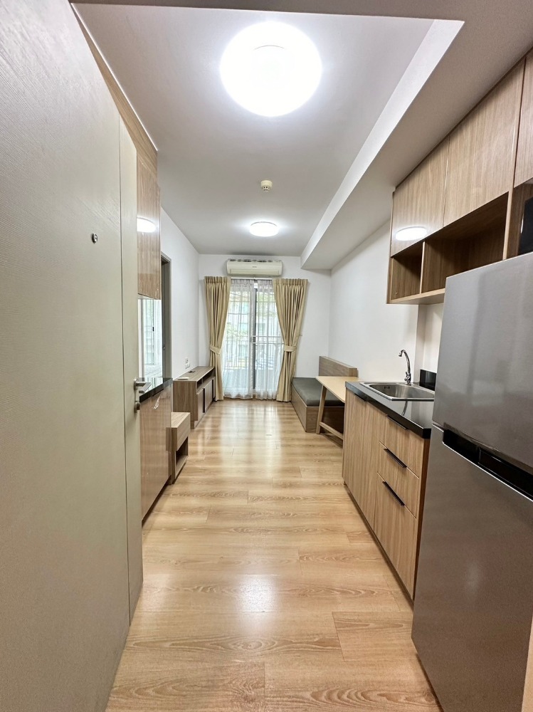 For RentCondoKasetsart, Ratchayothin : 🔥 Beautiful room for rent 11,000/month with washing machine 🔥 Condo ✧Chapter One: the Campus Kaset✧ near Kasetsart University, BTS Senanikom ✨ 1 Bedroom room, size 29 sq m., Building F, 2nd floor 🔴📞 Interested, contact 094-847-5707 or Idline: kingcto2 Khu