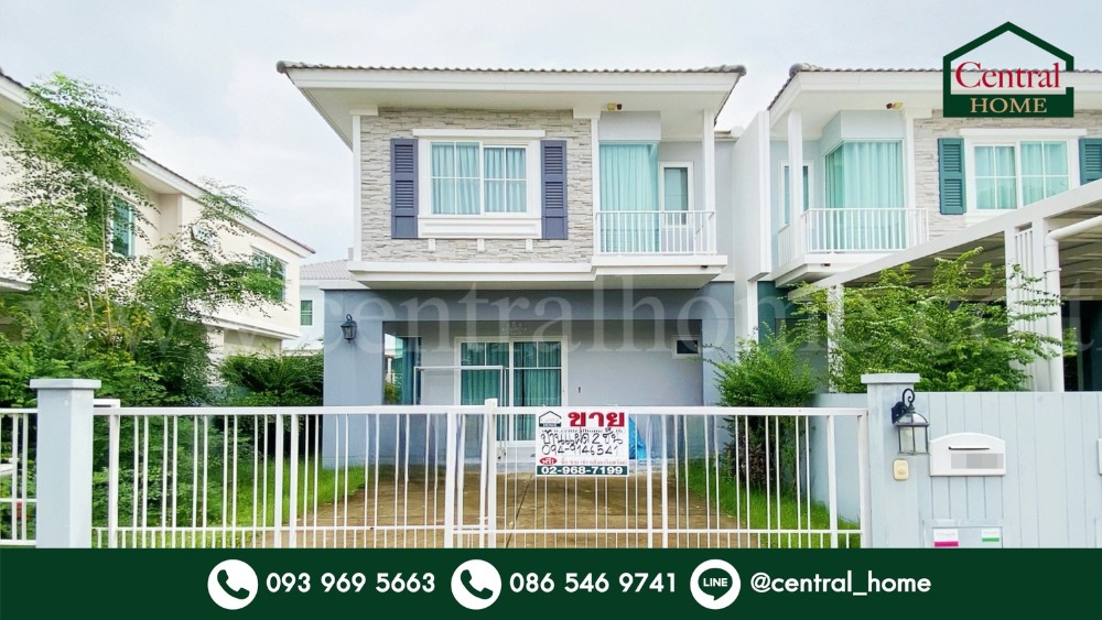 For SaleHousePhutthamonthon, Salaya : Twin house, Villaggio Pinklao - Salaya, cheapest price