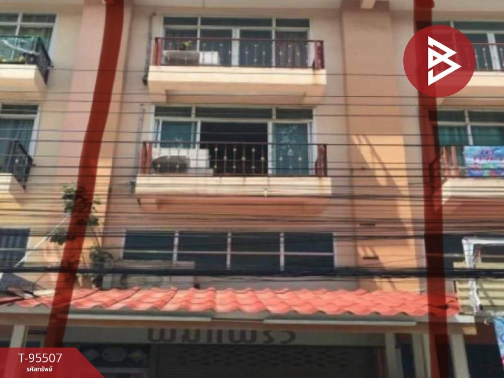 For SaleShophouseSamut Prakan,Samrong : Commercial building for sale, area 25.6 square wah, Wisesuk Nakhon Village 16, Pracha Uthit 90, Phra Samut Chedi, Samut Prakan