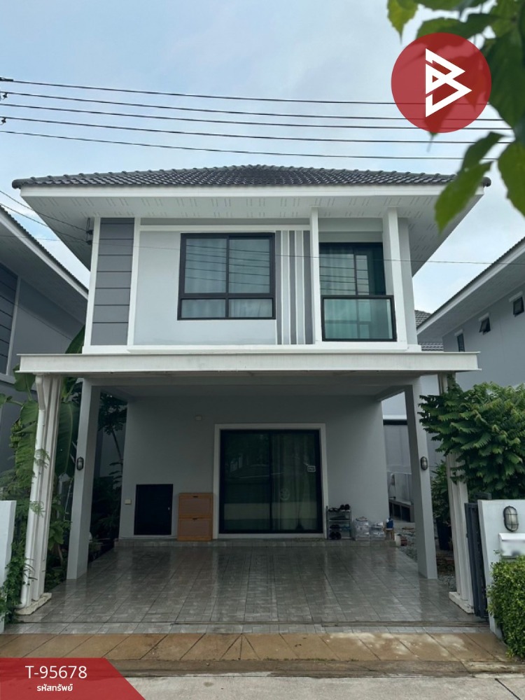 For SaleHousePattaya, Bangsaen, Chonburi : Single house for sale, Manirin Park Village, Bang Phra, Chonburi, ready to move in