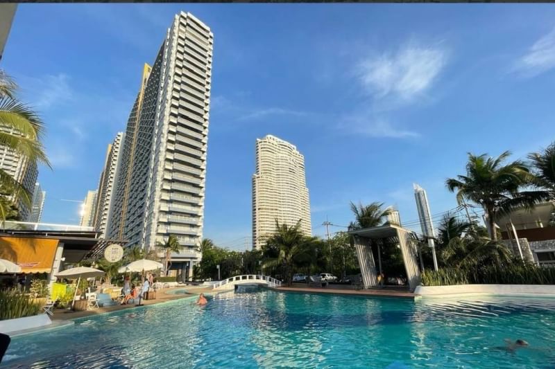 For SaleCondoPattaya, Bangsaen, Chonburi : Condo for sale, Lumpini Park Beach Jomtien, next to Jomtien Beach, walk straight to the sea, 1 bedroom, 1 bathroom, usable area 32 sq m, sea view, on the 17th floor, Jomtien Sai 1 Road, Pattaya City, Bang Lamung District, Chon Buri