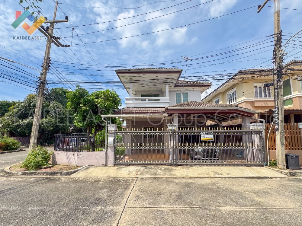 For SaleHousePathum Thani,Rangsit, Thammasat : Chaiyaphruek Rangsit Khlong 2, single house, Lam Luk Ka, corner house, cheap sale