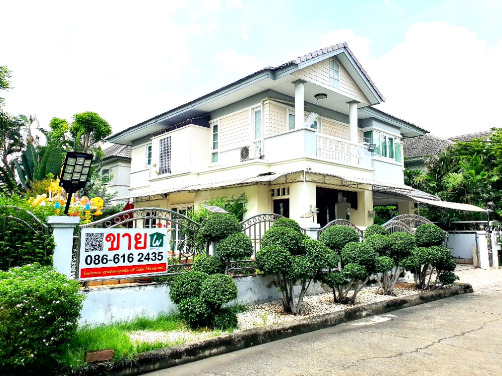 For SaleHouseKaset Nawamin,Ladplakao : Single house for sale, Ariya Chaba Exclusive Village, Kaset-Nawamin, Prasertmanukit 29, Lat Phrao, 2-storey house, area 86.7 sq m.