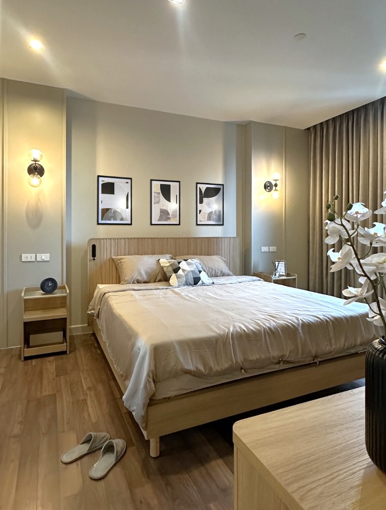 For RentCondoOnnut, Udomsuk : Condo for rent: The Room Sukhumvit 62 Punnawitthi, 2 bedrooms, 2 bathrooms, 76 sq m., fully furnished, ready to move in