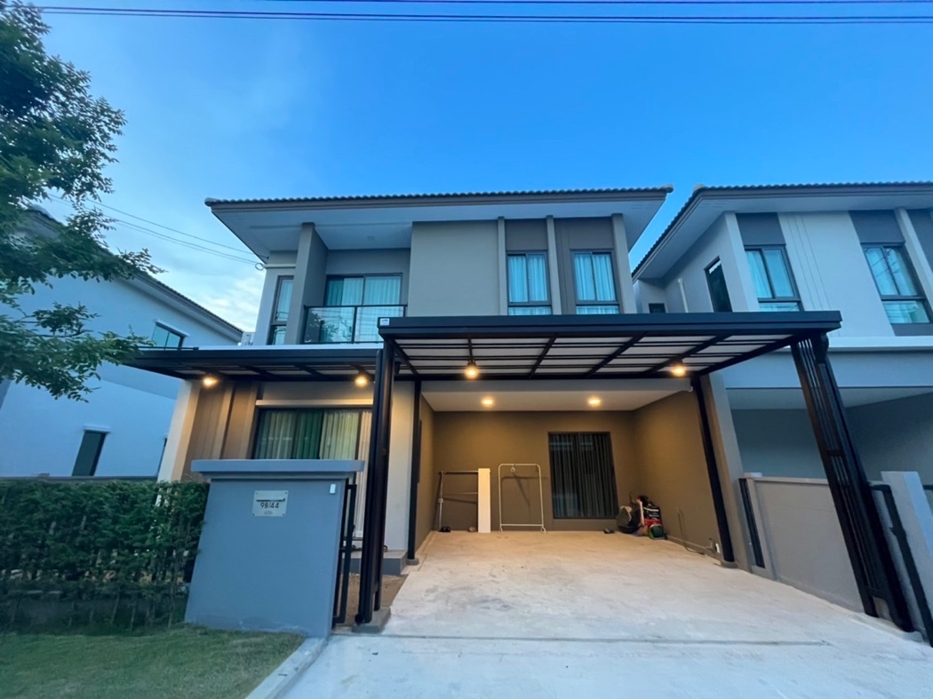 For RentHousePathum Thani,Rangsit, Thammasat : NTG433 For rent, semi-detached house, Grand Pleno Phahonyothin-Vibhavadi, furnished and ready to move in