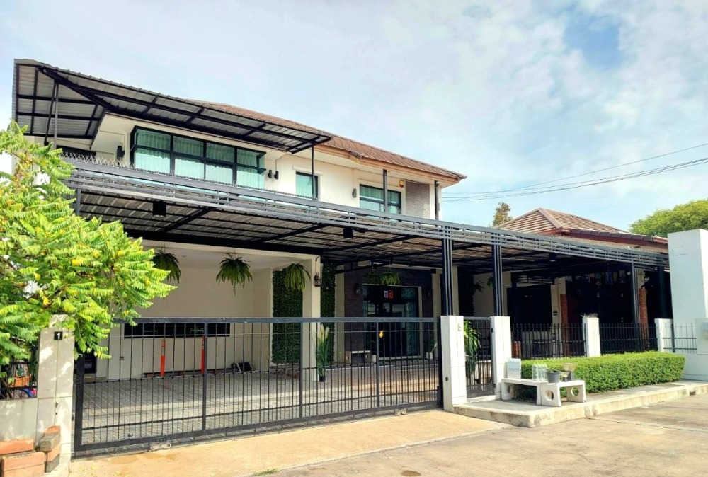 For SaleHouseRama5, Ratchapruek, Bangkruai : Single house for sale, luxury project, Ratchaphruek-Electric train location, very good price