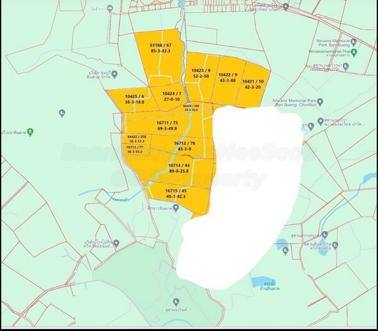 For SaleLandPattaya, Bangsaen, Chonburi : Land for sale, 673 rai 83 square wa, yellow map, EEC, Nong Phai Kaew Subdistrict, Ban Bueng District, Chonburi Province 20220