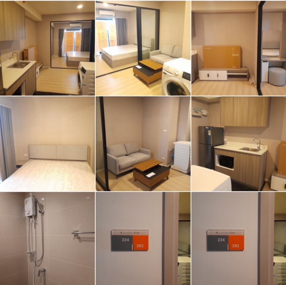 For SaleCondoBangna, Bearing, Lasalle : Condo for sale, A Space Mega Bangna 2, cheap price, fully furnished