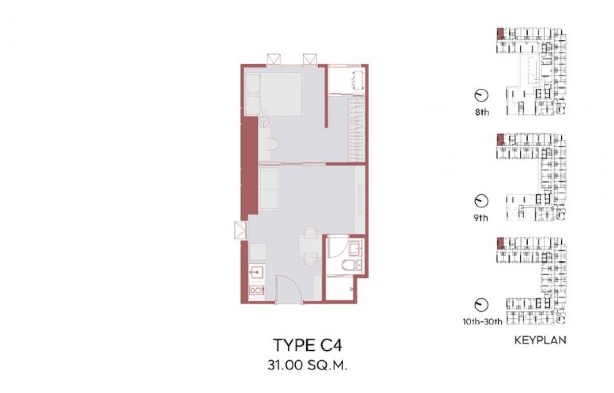 Sale DownCondoKhlongtoei, Kluaynamthai : Selling down payment, 20,000 baht below cost, selling this month only, including 2 air conditioners (no agents, please dont call)