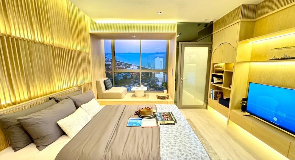 ขายคอนโดพัทยา บางแสน ชลบุรี สัตหีบ : Skypark Lucean Jomtian for Sale 35sqm Studio 1bath 4.2MB