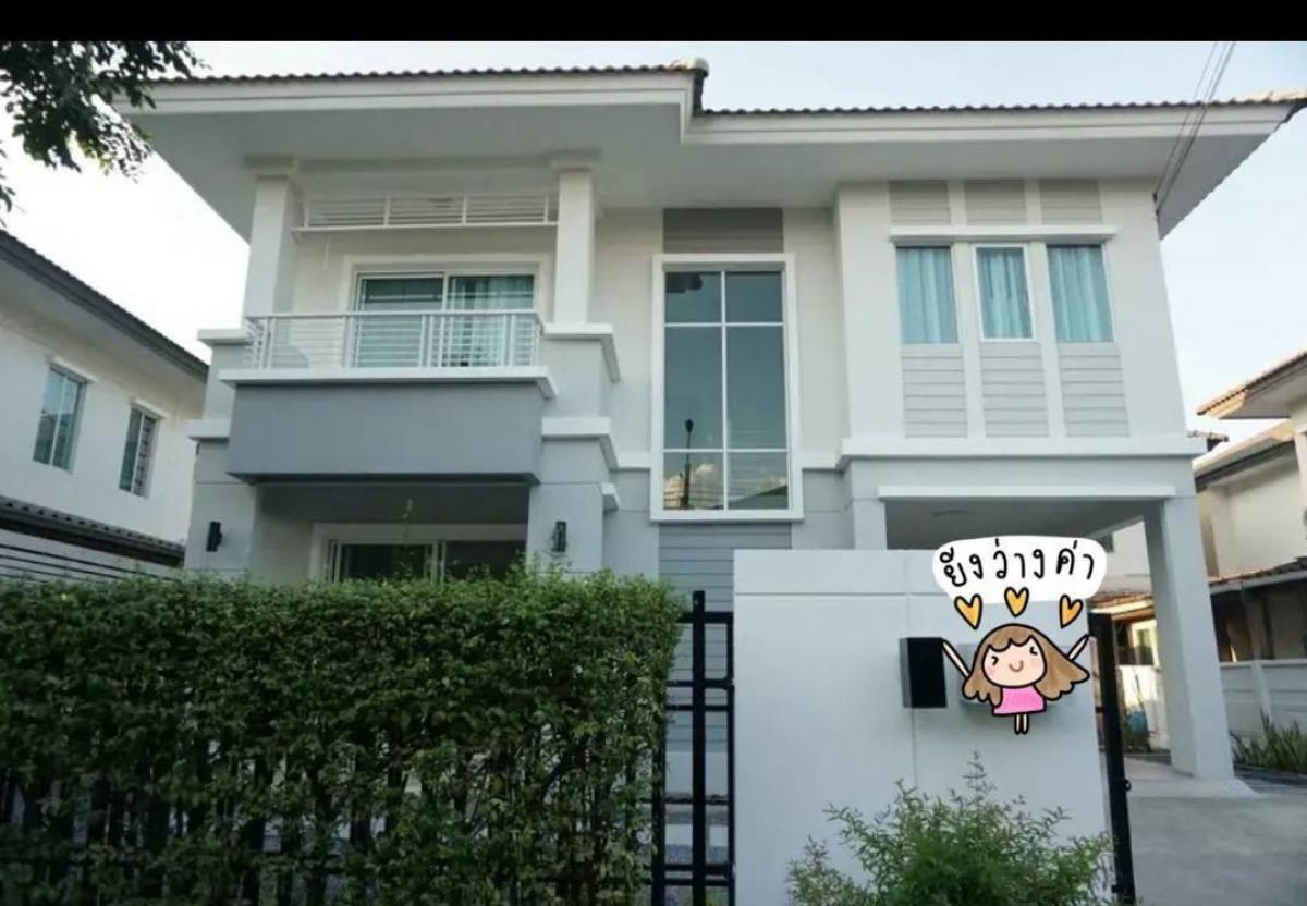 For RentHouseLadkrabang, Suwannaphum Airport : Single house for rent, Pruksavillage Theseason Romklao-Ladkrabang  ✈️🎊🎉