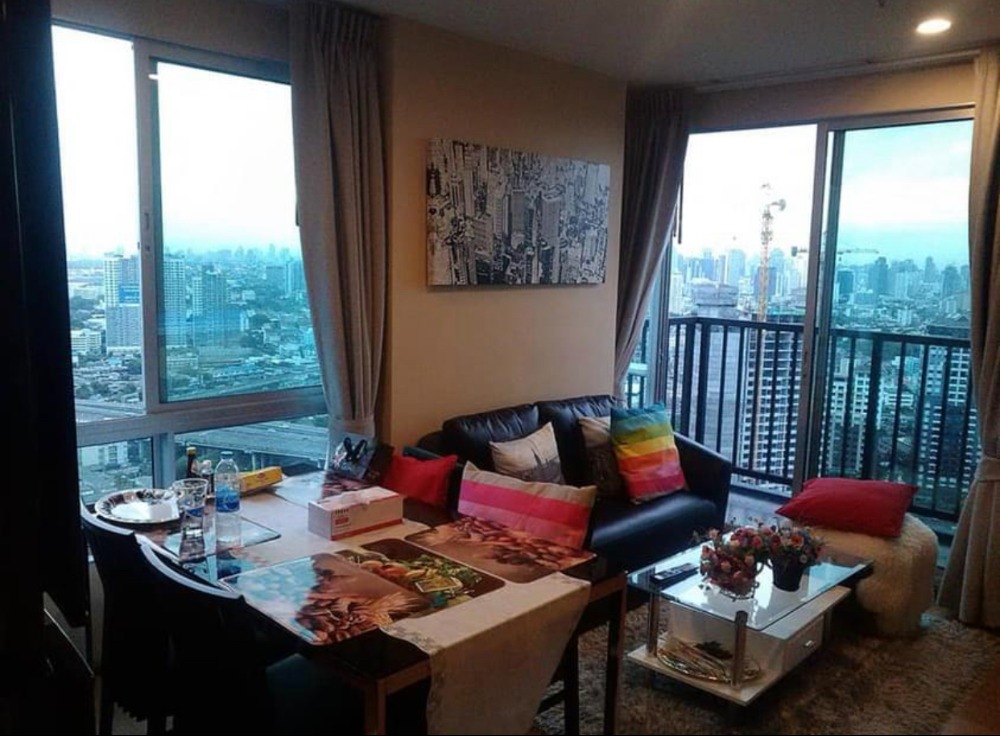 For RentCondoOnnut, Udomsuk : 🚝For rent: The Base S77, special corner room, size 36 sq m, 36th floor, very good view, complete electrical appliances, near BTS, expressway, convenient travel, 16,000 baht