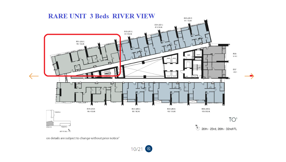 Sale DownCondoRama 8, Samsen, Ratchawat : Wanvela At Chaophaya 3 Bed 186 Sqm. Rare unit river view