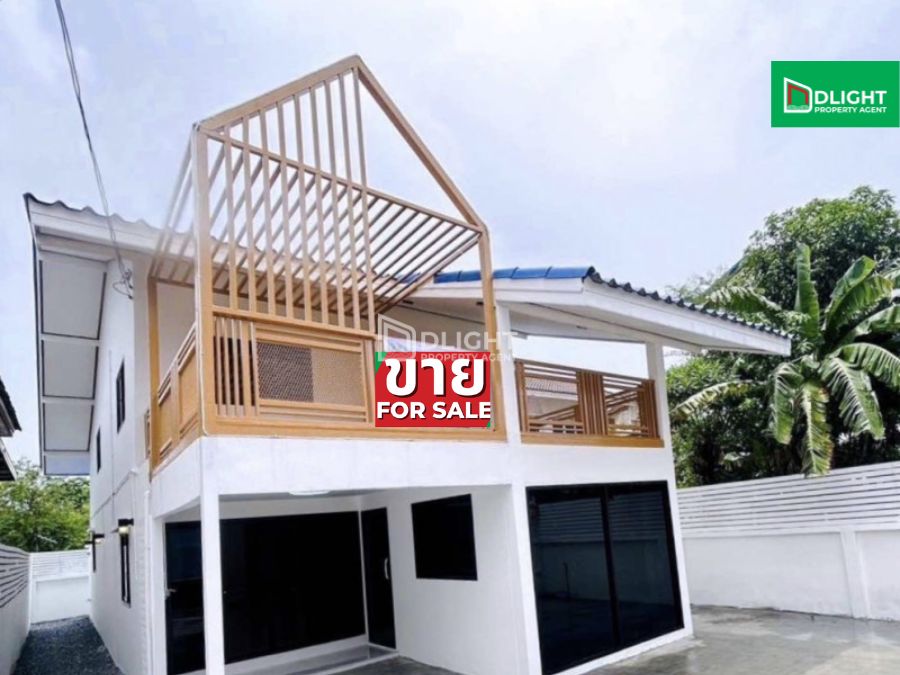 For SaleHouseLadprao101, Happy Land, The Mall Bang Kapi : Beautiful house, newly renovated, ready to move in, Lat Phrao 101, size 62 sq m, 3 bedrooms, 2 bathrooms, price 5.59 million