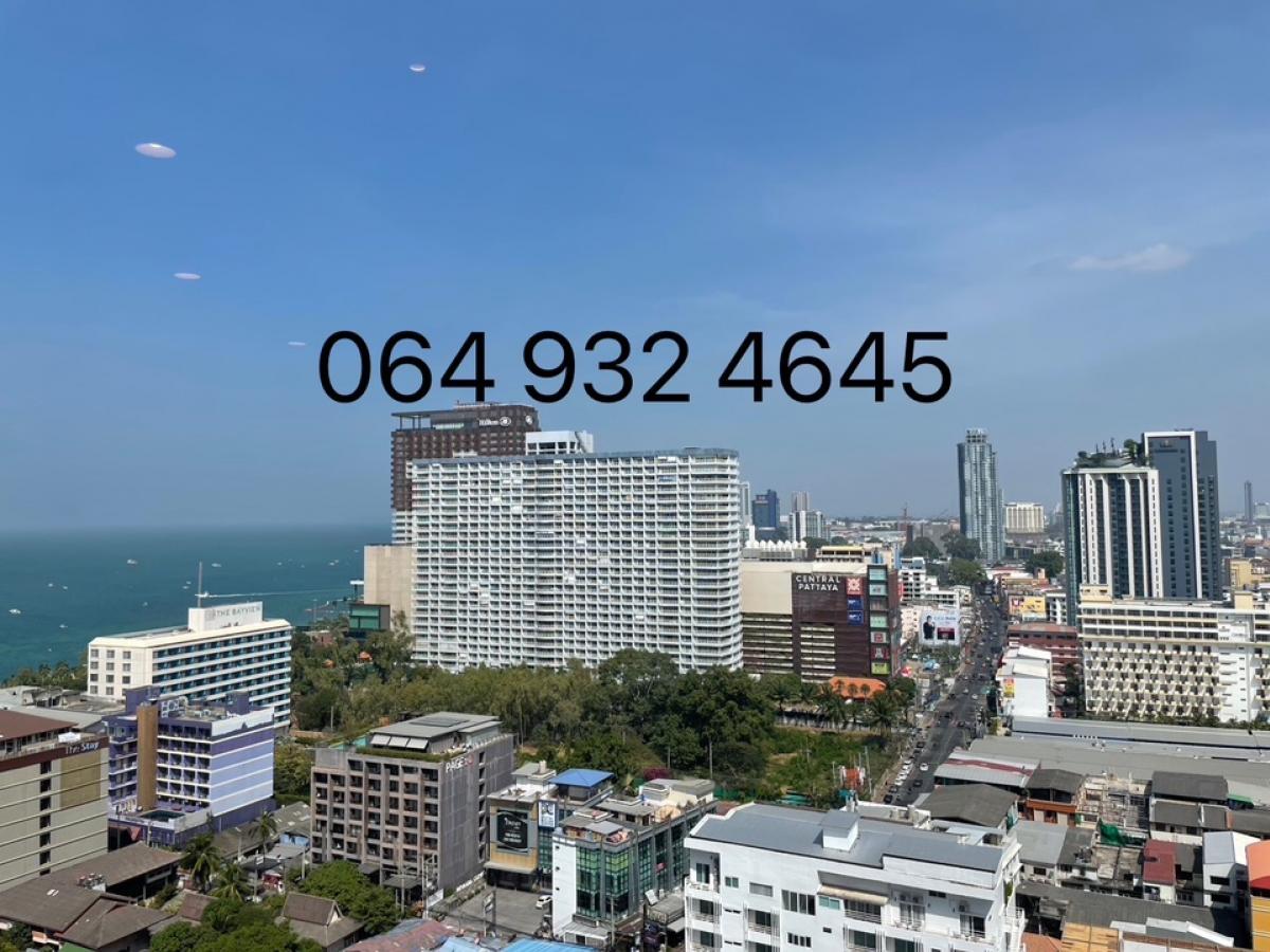 ขายคอนโดพัทยา บางแสน ชลบุรี สัตหีบ : ขายด่วน โปรปิดตึก EDGE CENTRAL PATTAYA ห้อง SEA VIEW 30ตร.ม Yield12% ติดต่อ 064 932 4645 Ken