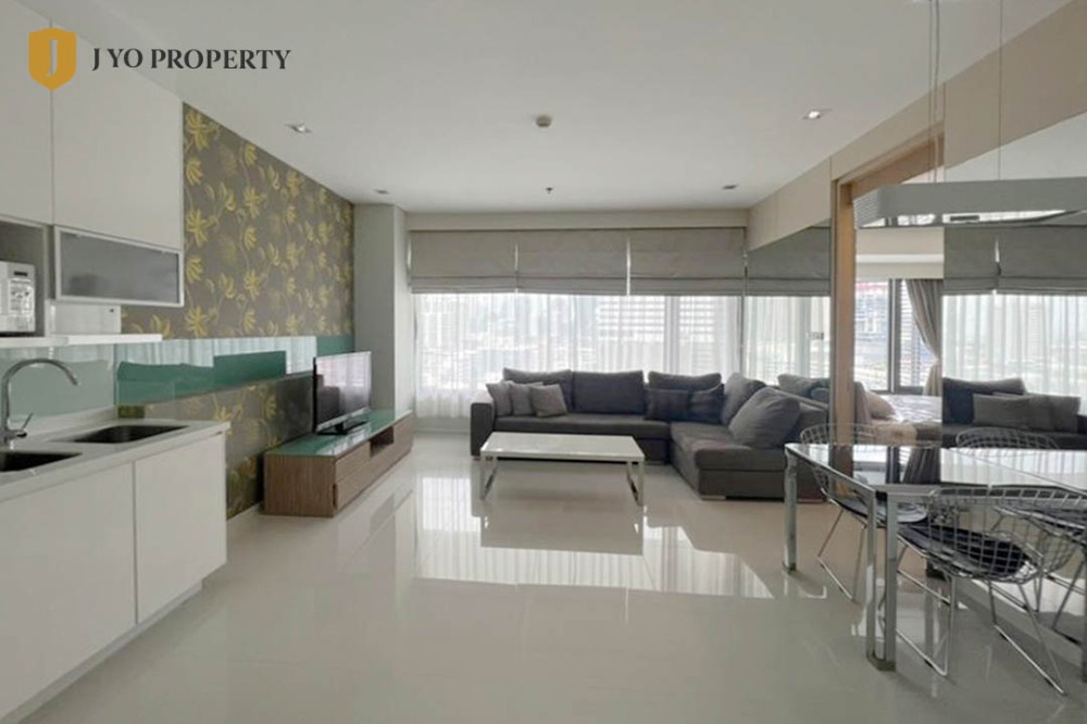 For RentCondoWitthayu, Chidlom, Langsuan, Ploenchit : JY-R0674 - For Rent Amanta Lumpini, Size 53 sq.m., 1 Bed, 1 Bath, 11th Floor