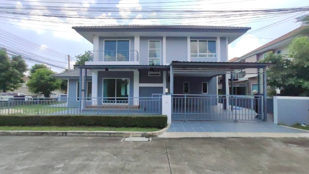 For SaleHousePathum Thani,Rangsit, Thammasat : Newly renovated single house, corner room, Life Bangkok Boulevard Village, Rangsit, project on Rangsit-Nakhon Nayok Road