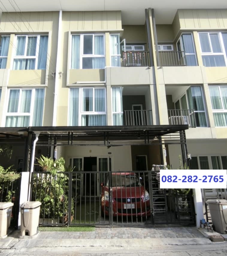 For SaleTownhouseSamut Prakan,Samrong : 19.4 sq.w. 3 bedrooms, 3 bathrooms, 3-storey townhouse, Bless Town, Srinakarin, Nam Daeng