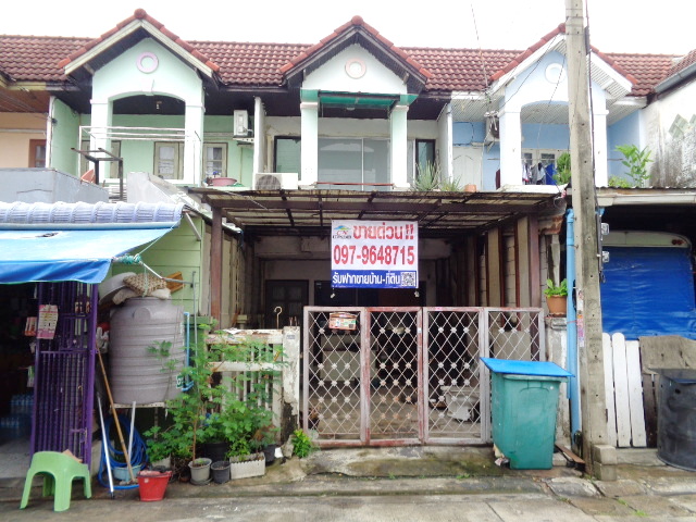 For SaleHouseNawamin, Ramindra : 🚩H1213 Townhouse for sale as is, Arunthorn Village, Sukhaphiban 5 Road, Soi 45, good location, near the entrance/exit of At Narong Expressway, Chatuchak checkpoint