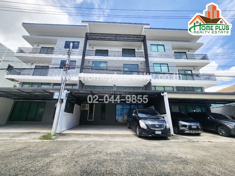 For SaleHome OfficeOnnut, Udomsuk : 3-storey commercial building, 3 units, Soi Sukhumvit 50 (suitable for home office, sold with tenants)