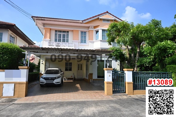 For SaleHousePathum Thani,Rangsit, Thammasat : For sale: Manthana Rangsit Village, Khlong 3, large house, beautifully decorated, complete with furniture