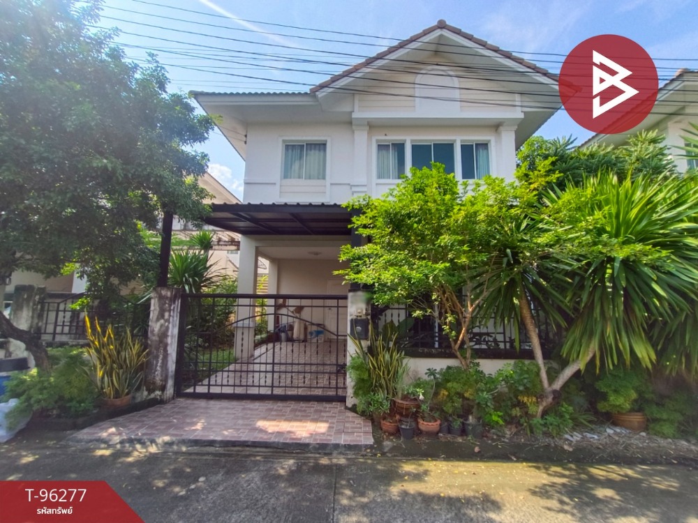 For SaleHouseMin Buri, Romklao : For sale: 2-storey detached house, Buriram Village, Ram Intra-Safari World, Khlong Sam Wa, Bangkok