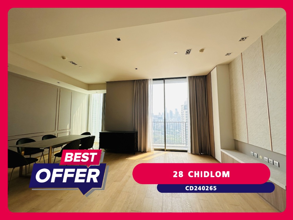 For RentCondoSukhumvit, Asoke, Thonglor : 28 Chidlom, a beautiful condo in a location worth owning, near BTS Chidlom.