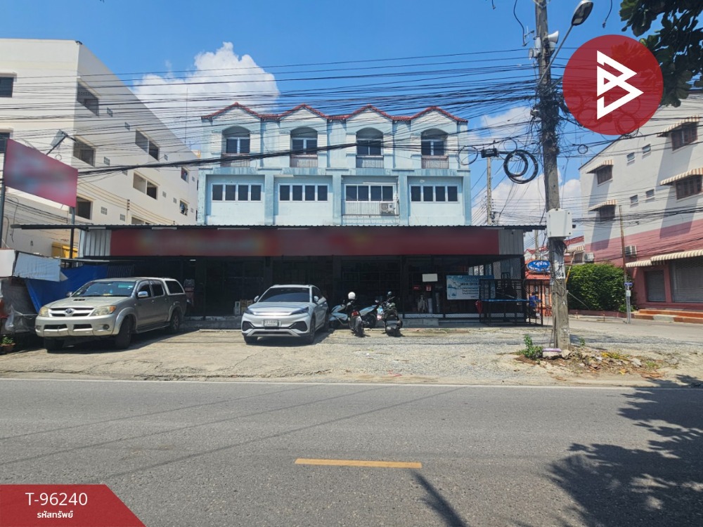 For SaleShophouseSamut Prakan,Samrong : Commercial building for sale, 4 units, Soi Manthana, area 1 ngan 19.3 sq.wa, Bang Phli, Samut Prakan