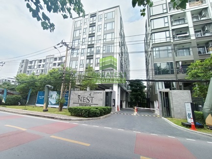 For SaleCondoOnnut, Udomsuk : For sale - For rent urgently Condo The Nest Sukhumvit 64 The Nest Sukhumvit 64, 8th floor, area 32.28 sq m, swimming pool view, with furniture, near BTS Punnawithi