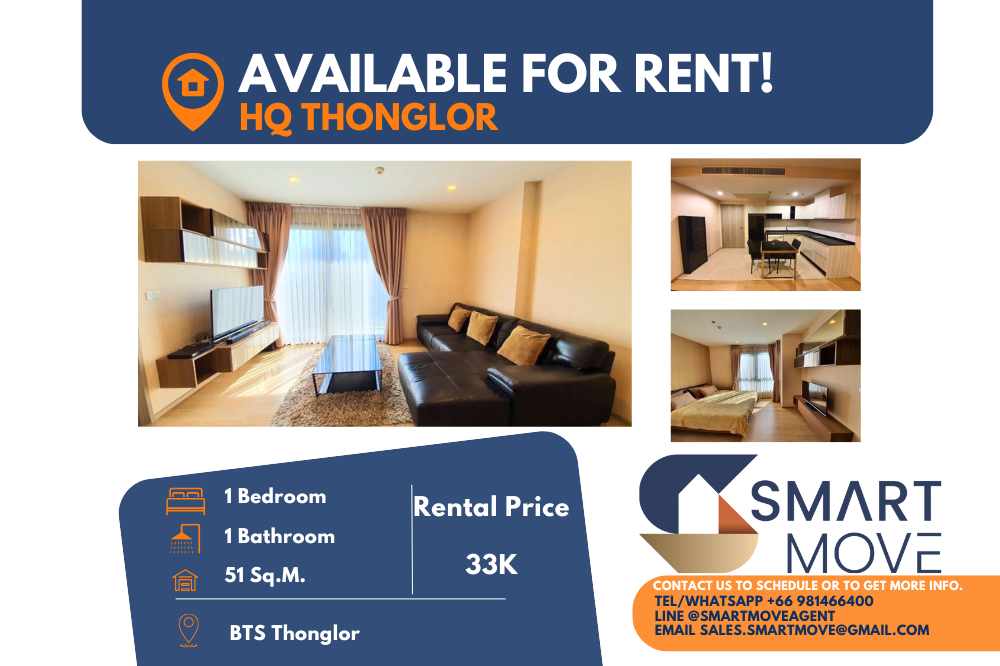 For RentCondoSukhumvit, Asoke, Thonglor : ⚡️FOR RENT !!⚡️ Code C20230111591..........HQ Thonglor, 1 bedroom, 1 bathroom, high floor 13+, furnished, ready to move in📢