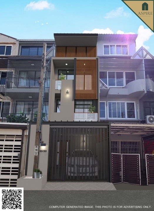 For SaleTownhomeSukhumvit, Asoke, Thonglor : [For Sale] Newly Renovated 4 Storey Townhome in Sukhumvit 65