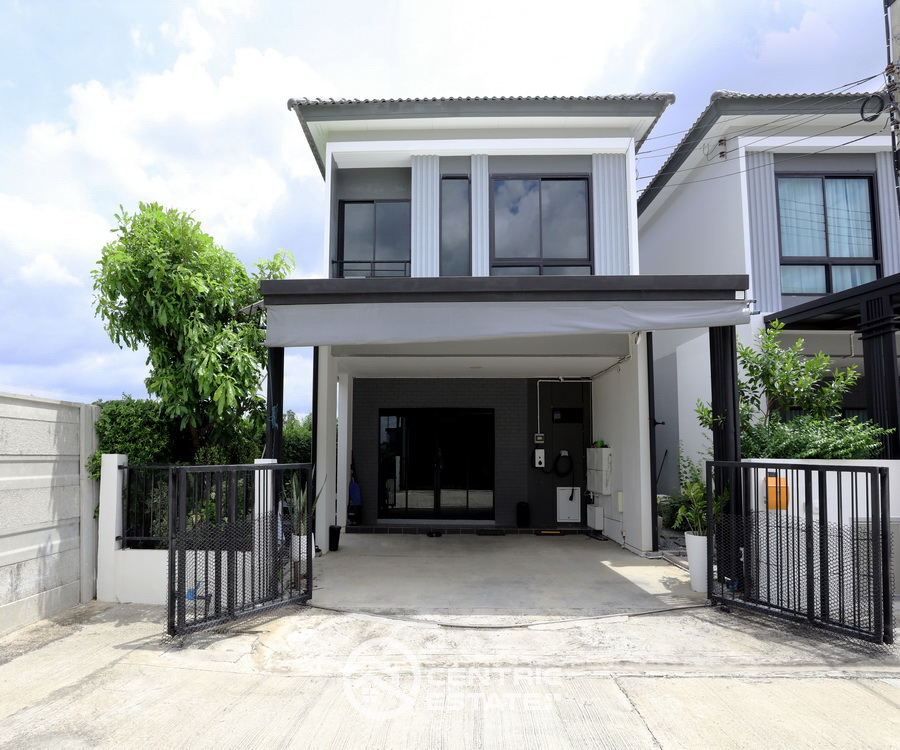 For SaleTownhouseRama5, Ratchapruek, Bangkruai : For sale: 2-storey freestanding house, area 32.3 square wah, corner house, good condition, ready to move in, Novel Ratchapruek-345 project (NOVEL Ratchapruek-345), Pathum Thani