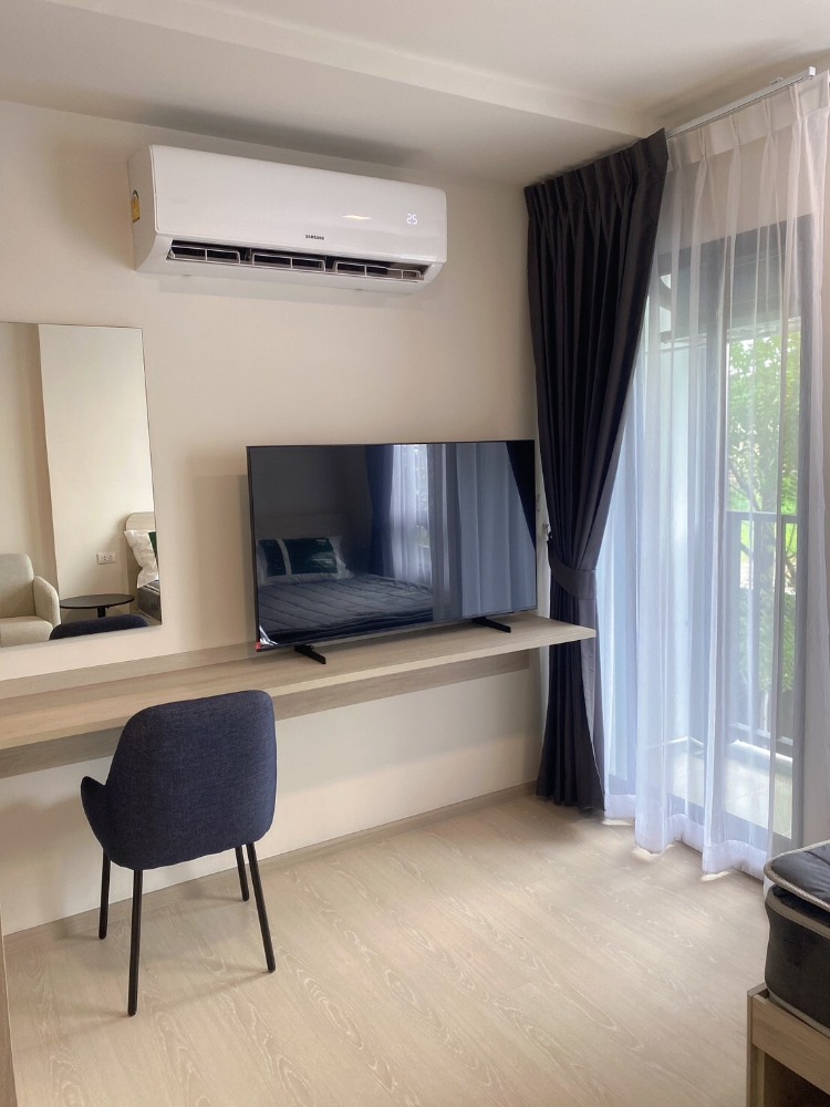 For RentCondoPathum Thani,Rangsit, Thammasat : For rent!!✨ Condo in front of BU ✨D condo Hype | 1 bedroom | 1 bathroom | 24.56 sq m.✨ Fully furnished, ready to move in, only 12,000 baht/month, with shuttle bus to the university